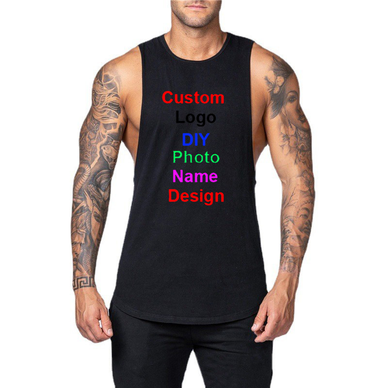 Tank Top Muscle - Bricolage Logo personnalisé marque débardeur de