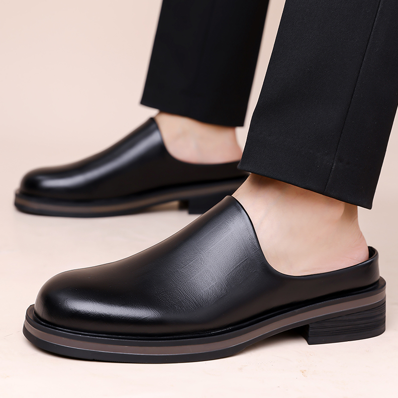 Flip Flop Leather Men - Mules pour hommes, chaussures décontractées en