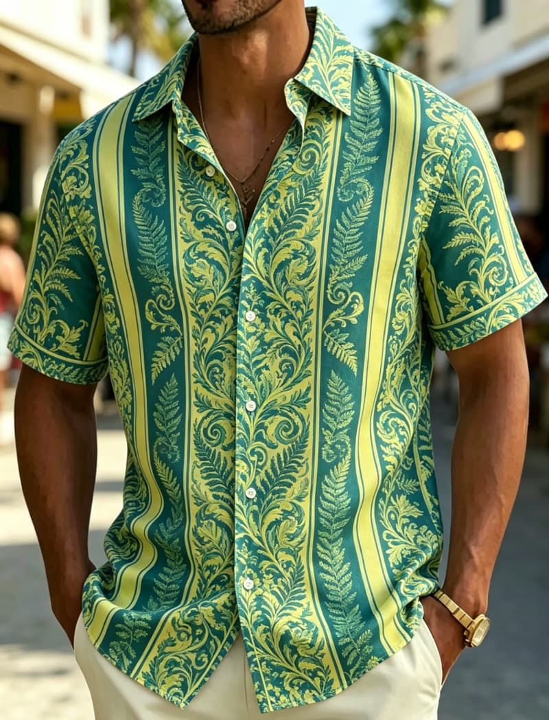 Chemise à manches courtes pour - Resort Shirt Floral avis et prix