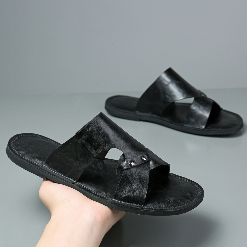 Chaussons en cuir faits à la m - Flip Flop Leather Men avis et prix