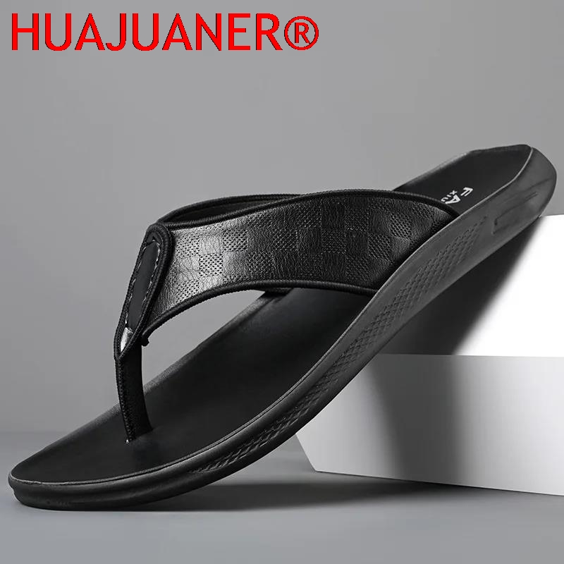 Sandales décontractées d'extér - Flip Flop Leather Men avis et prix